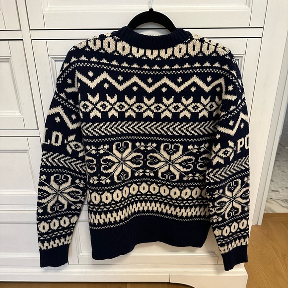 Polo Ralph Lauren navy wool sweater - Picture 2 of 4